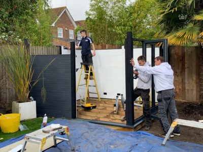 Garden Room In Coventry, Installation In Progress